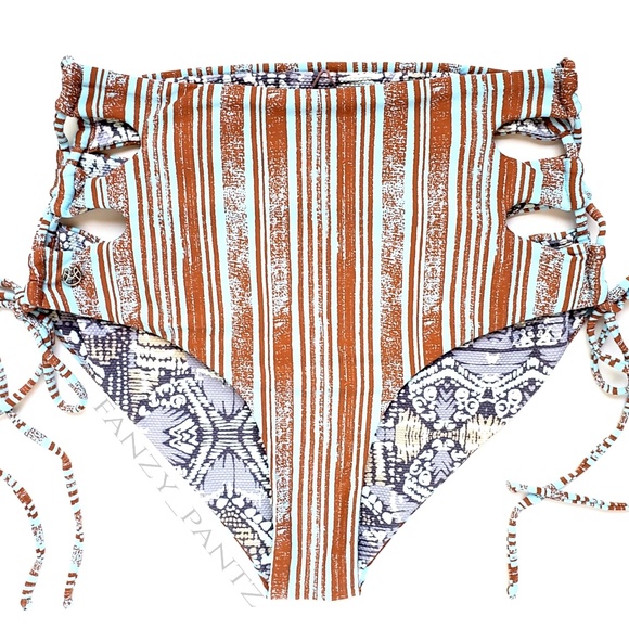 Maaji high waist bottoms tie side Breakfast Club L - Picture 3 of 8